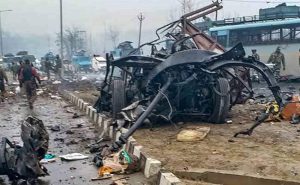 Pulwama Terrorist attack on CRPF convoy sacrifices 40 martyrs.